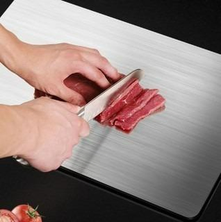 Food-Grade Antibacterial Anti-Mold Household Stainless Steel Double-Sided Kitchen Cutting Chopping Board