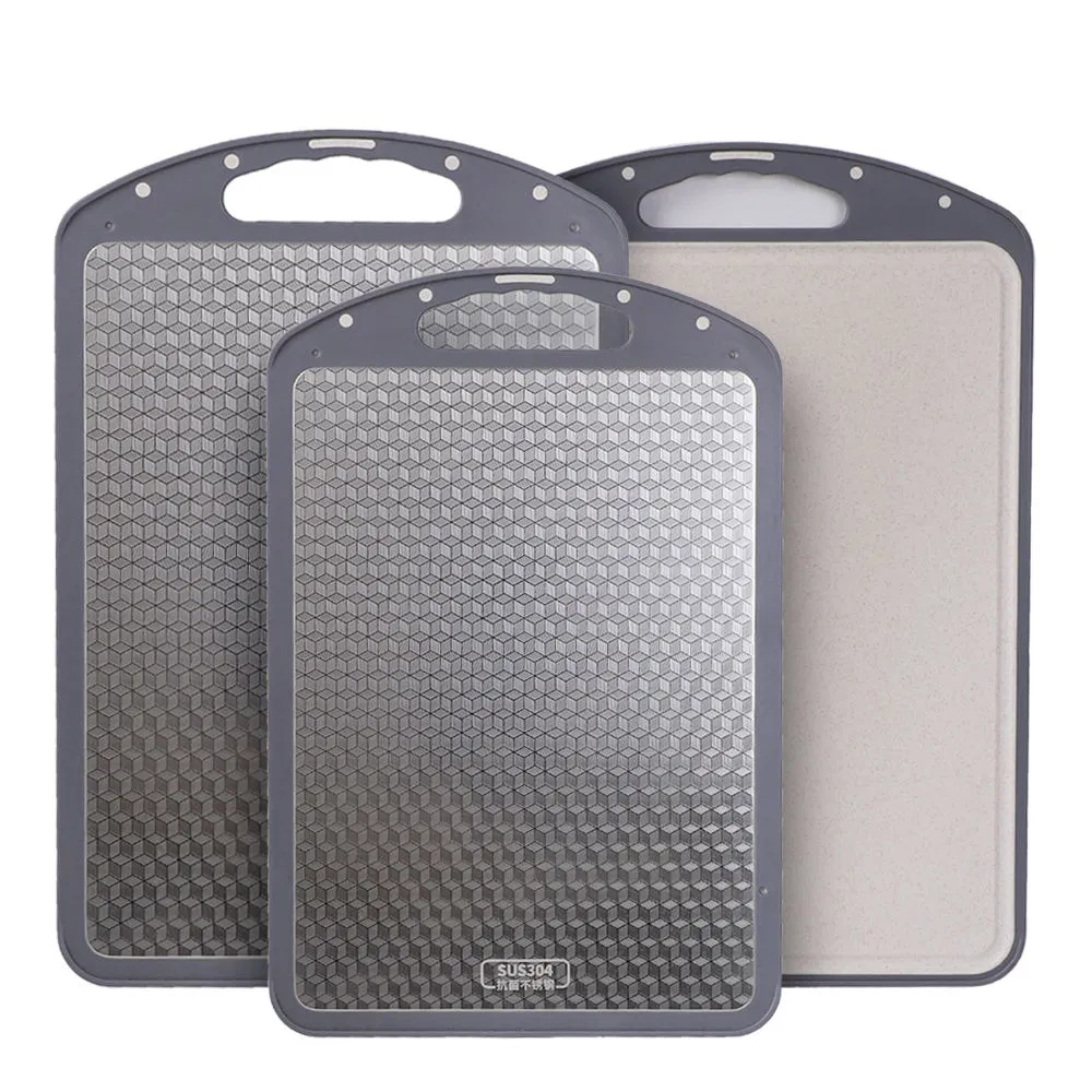 Kitchenware Schneidebrett Double-Sided Stainless Steel Dishwasher Safe Cutting Board Set Customized Large Chopping Board