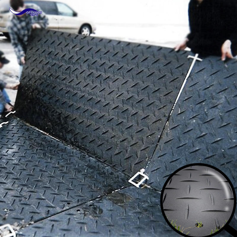 Best-Selling HDPE Plastic Paving Slabs Lightweight Customizable Non-Slip Ground Protection Boards Various Sizes Offering Cutting