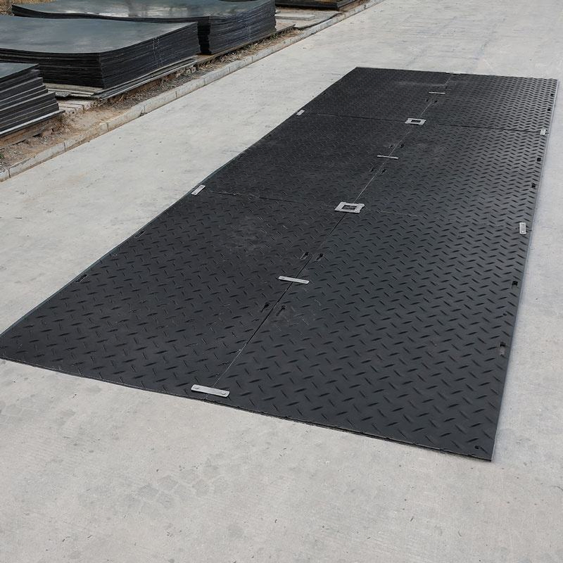 Protection Mat Custom Size HDPE Ground Mats for Temporary Construction Ground Protection UHMWPE Track Mat 10mm-15mm Thickness Custom Cutting Service