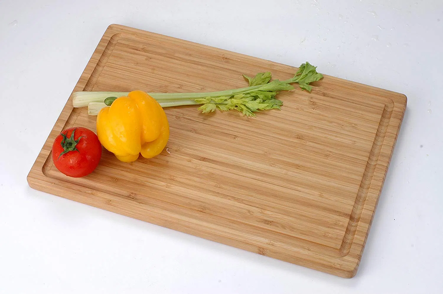 High Quality Bamboo Fruit Cutting Board with Juice Groove