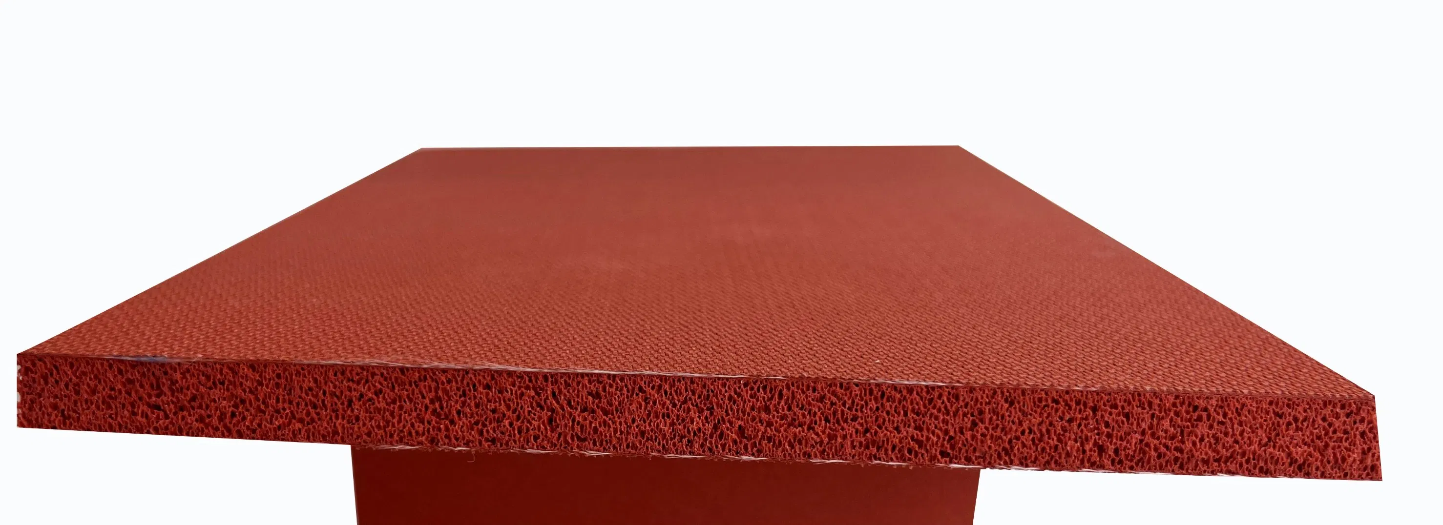 Foamed Silicone Board with Fabric Insertion Fibre Reinforced Sheet Strong Tear Ability
