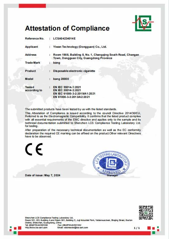 Certification Documents