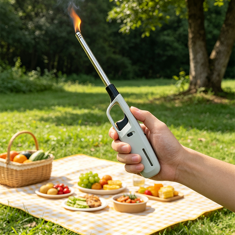 Modern Electronic Cigarette with Refreshable Lighter for Kitchen BBQ or Travel Cigar Lighter Design