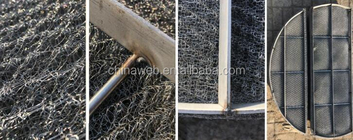 Quality Knitted Wire Mesh Demister Pad Mist Eliminators for Vaper Liquid Filter Process