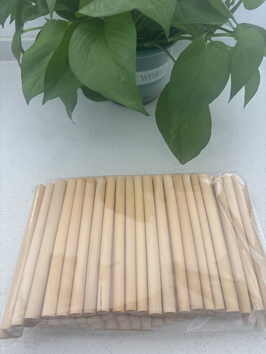 100% Biodegradable Bamboo Disposable Reusable Natural Reed Straw For Drinking Customized CE/EU Certified
