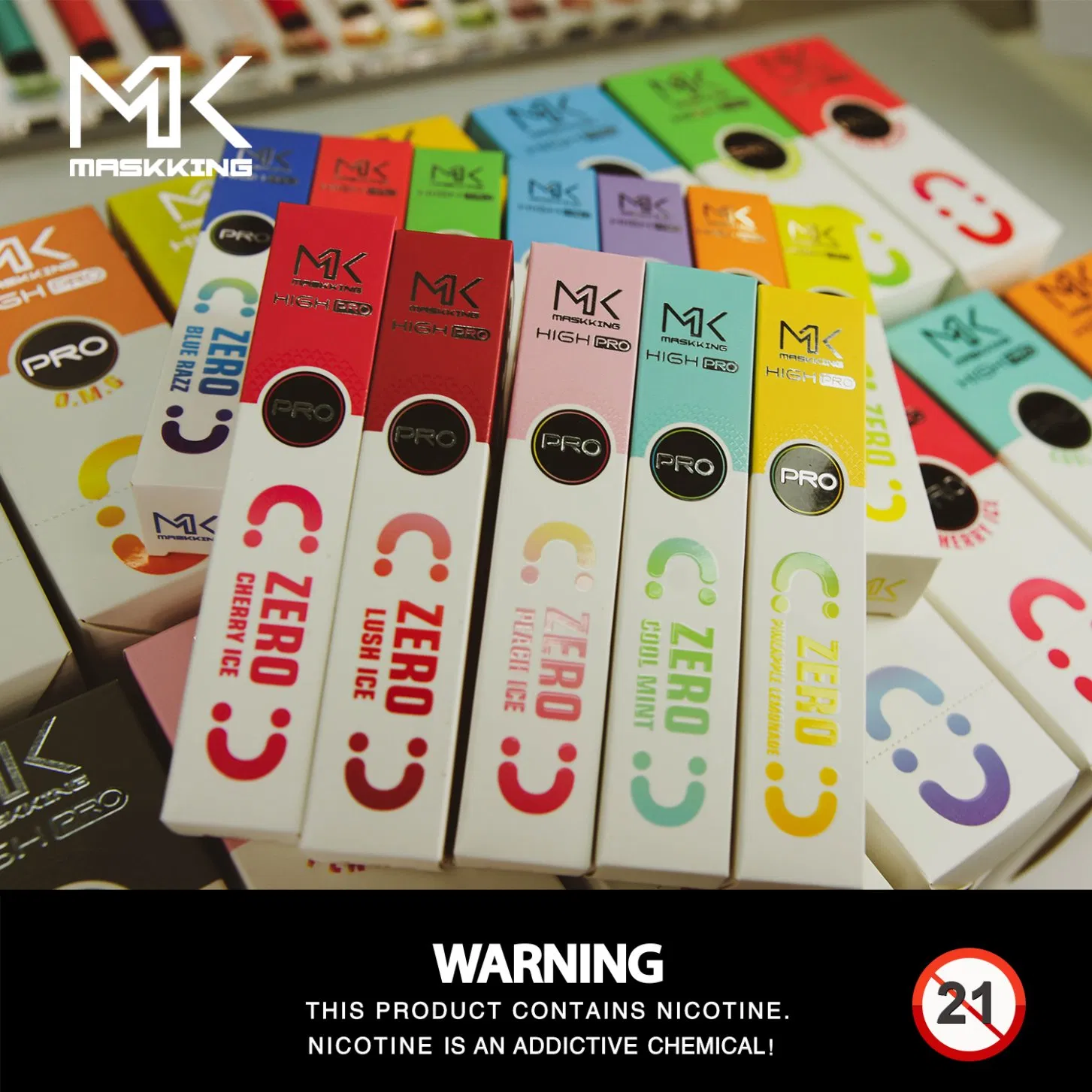Zero Nicotine Disposable Vape Pen Maskking High PRO Zero