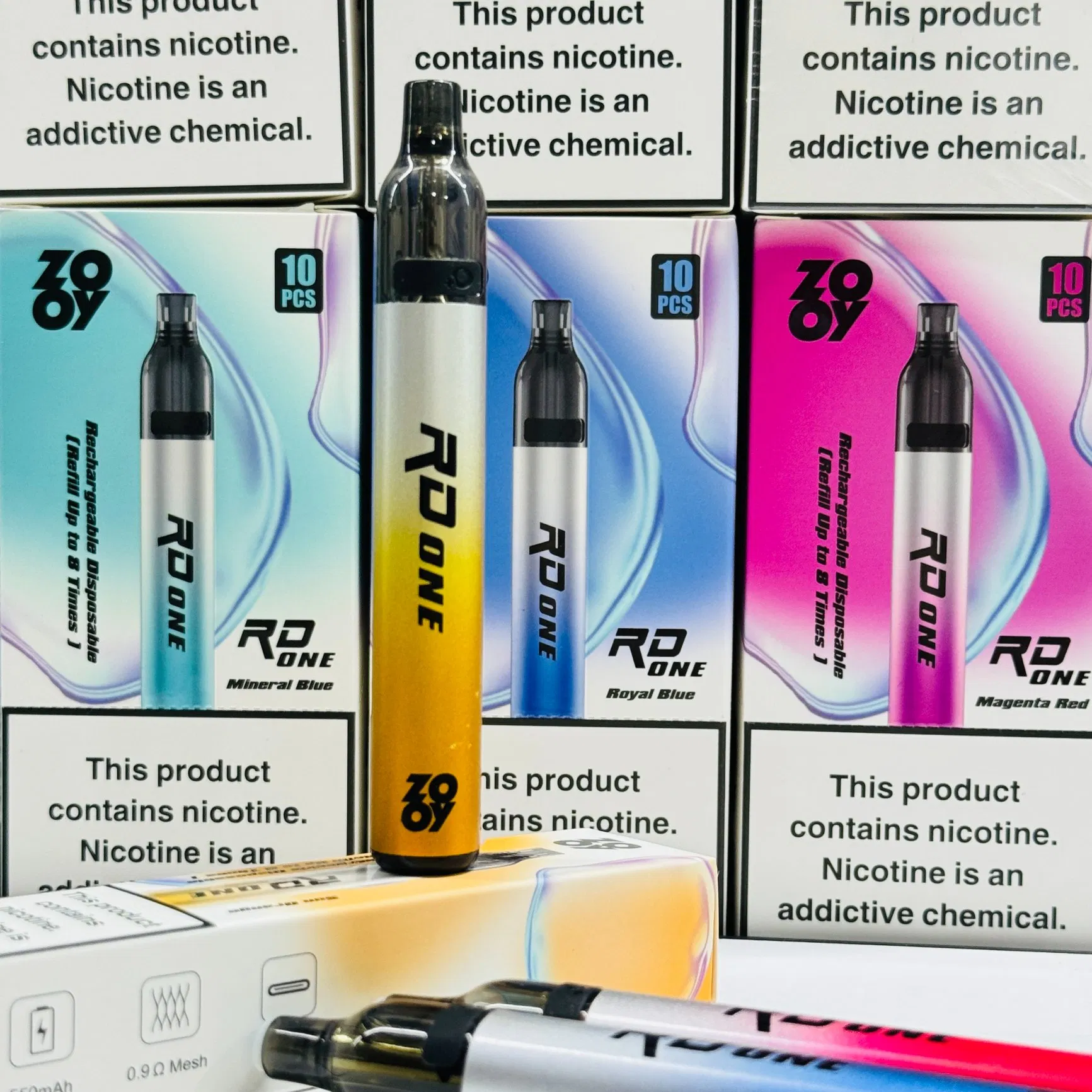 Zooy Best Seller E-Cigarette Device PC Vape Empty Vape 1ml 2ml Liquid E Cigarettes Pure Nicotine Salt Nic 30ml 50mg 60mg Disposable Cig Wholesale Market Germany