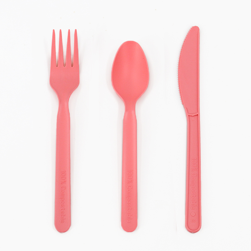 Eco-friendly PLA Disposable Spoons and Fork Disposable Spoon Cutlery