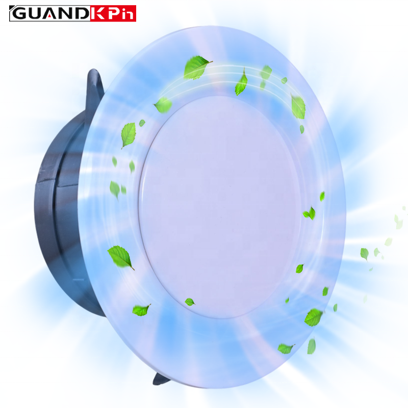 High-quality White ABS Plastic Round Disc Indoor Vent, Air Grille, Diffuser Air Supply Outlet For HVAC Ventilation Systems.