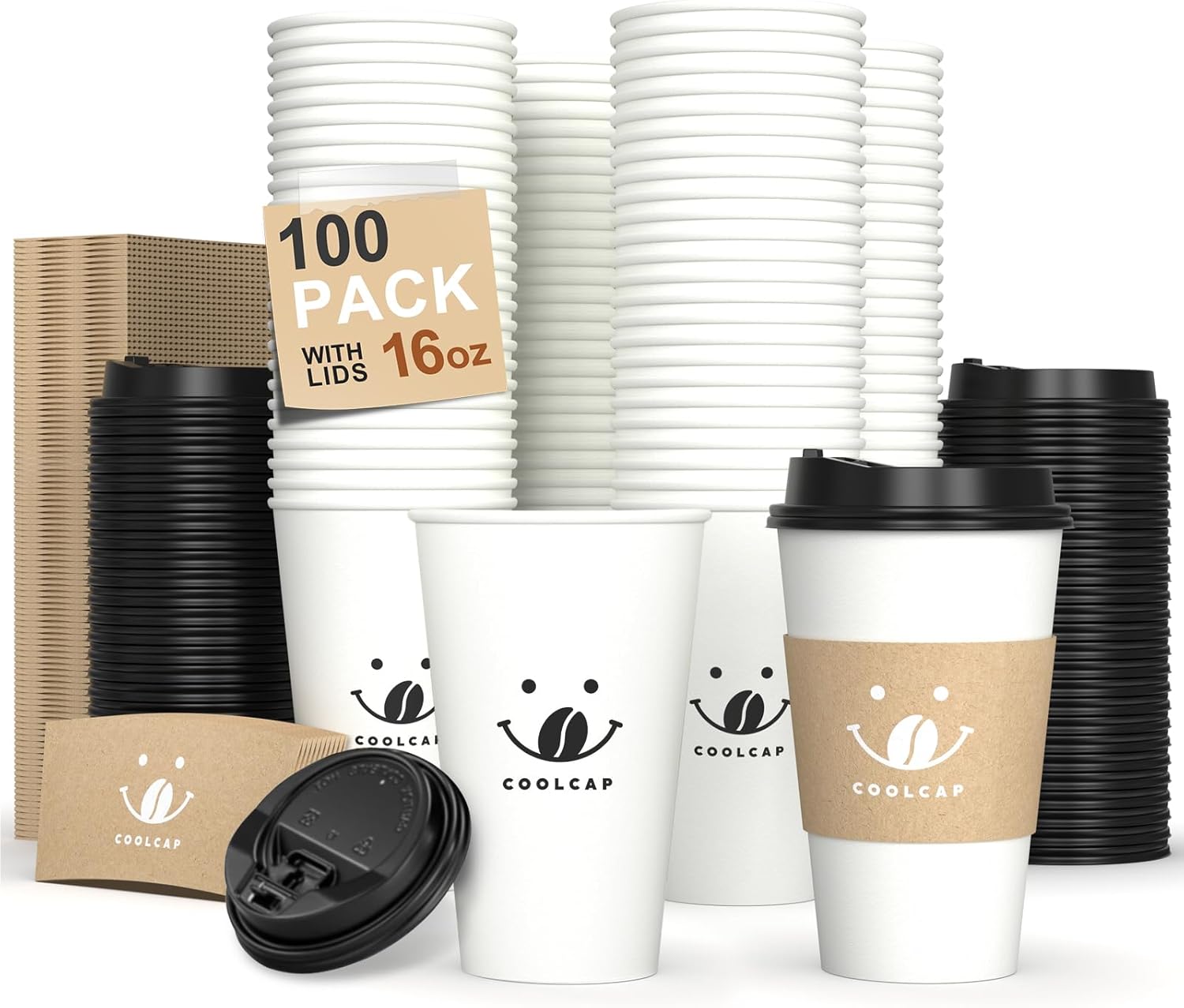 Disposable Double Wall Single Wall 8 12 16 22oz Custom logo Juice Drink Boba Bubble Milk Tea Hot Coffee Paper Cups with Lid