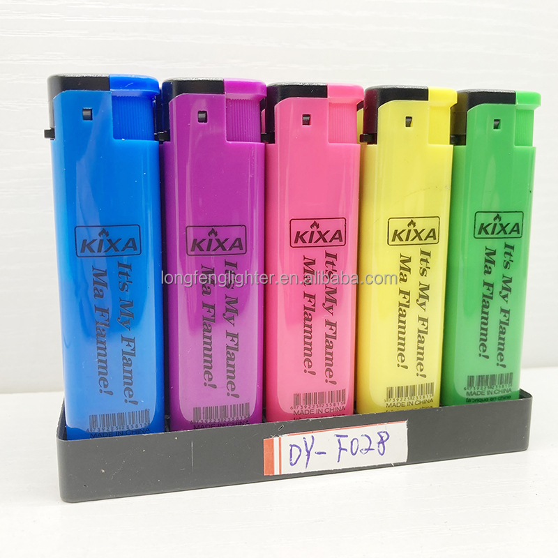 Premium Electronic Solid Transparent Slim Cigarette Plastic Lighter