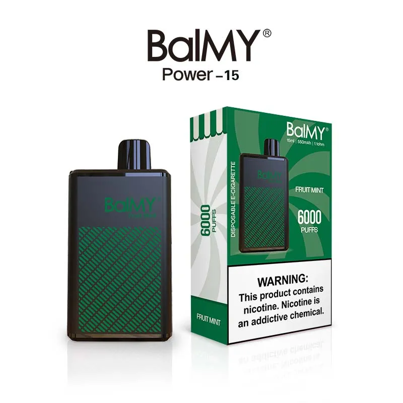 Premium Balmy Power 15 Disposable Pod Device - Detailed View 7