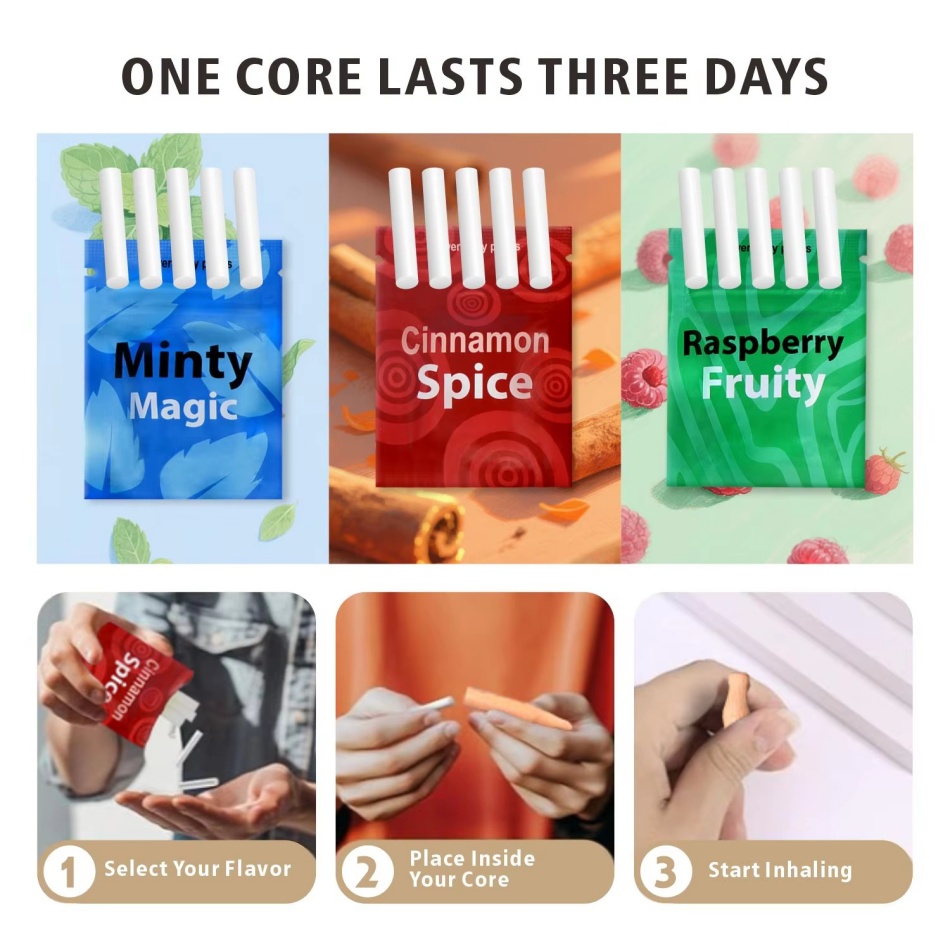 2025 Smoking Cessation Aid Smoking Control Inhalation Stick Nicotine-free Smoking Cessation Device Variety of Flavors