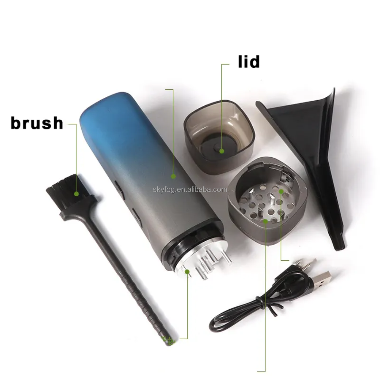 Rechargeable Grinding Machine Factory Supplier Wholesale High-quality Smoke Device