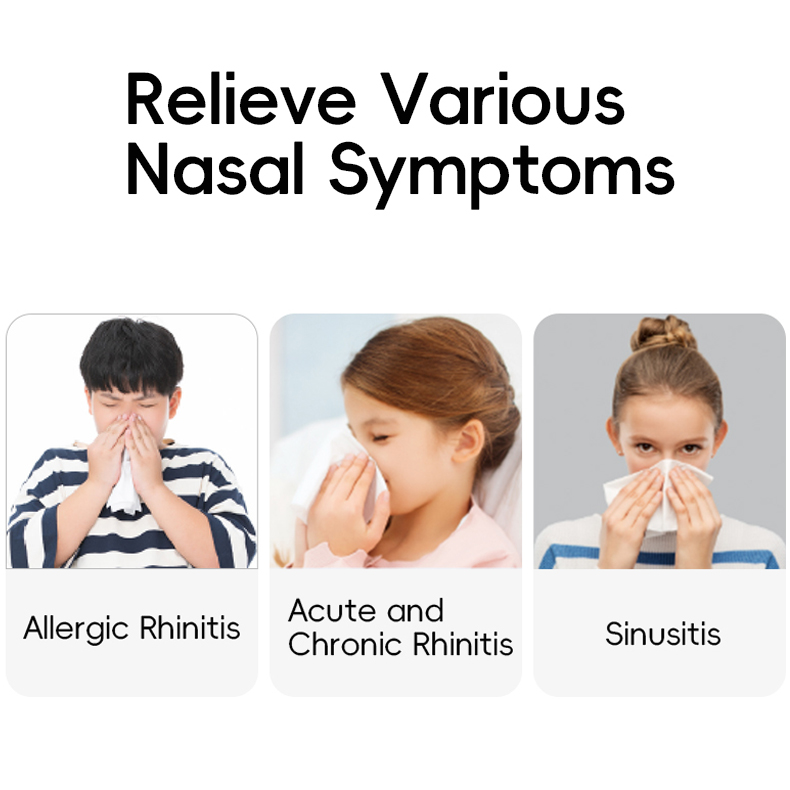 Intelligent Nose Irrigator Auto Timer Ipx7 Cordless Electric Saline Nasal Sinus Rinse Kit For Sinus &amp; Allergy Relief