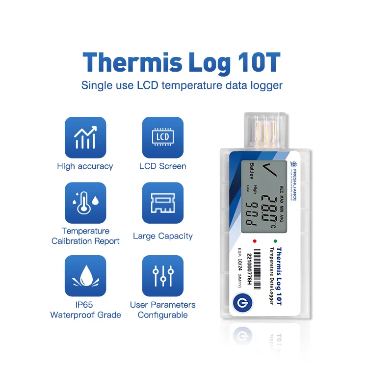 Thermis Log 10t LCD Screen Temperature Tracking Device