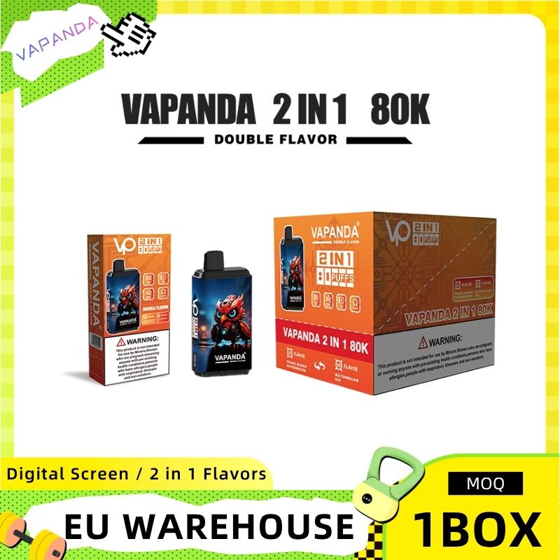 Vapanda 80K Puffs Vape Pen Disposable Electronic Cigarette Nicotine Salt Vape Device Professional Manufacture in Stock
