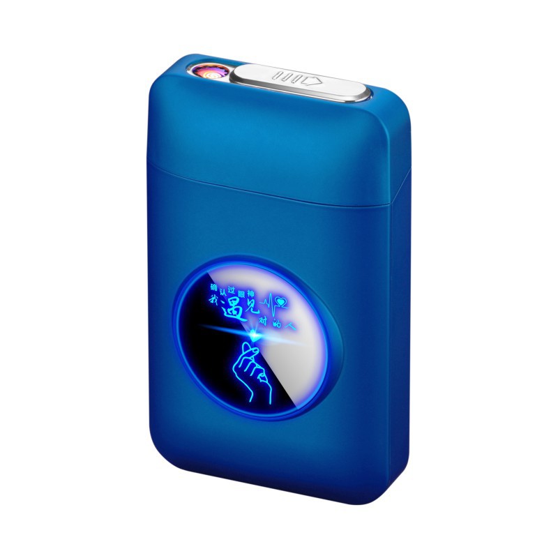 Futeng New Style Electronic Arc Cigarette case Rechargeable USB Cigarette Lighter With Smoking Cigarette Box