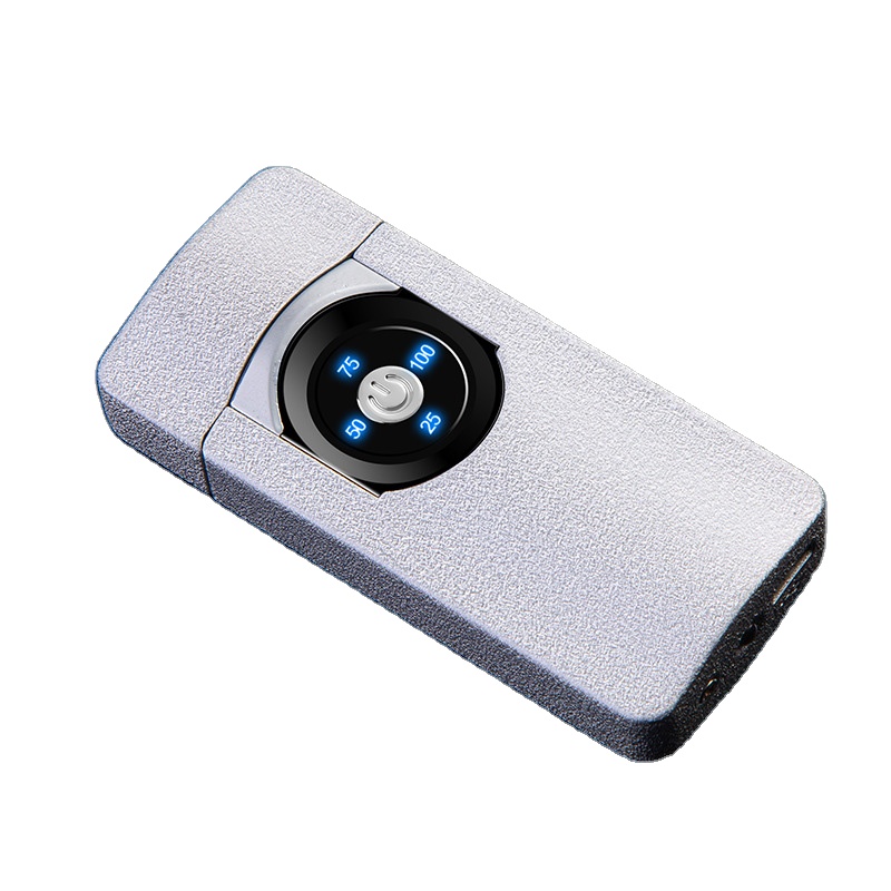 KY Custom Logo Luxury Touch Sence Pulse Dual Arc Battery Windproof Chargeable Lighter Electronic Cigarette