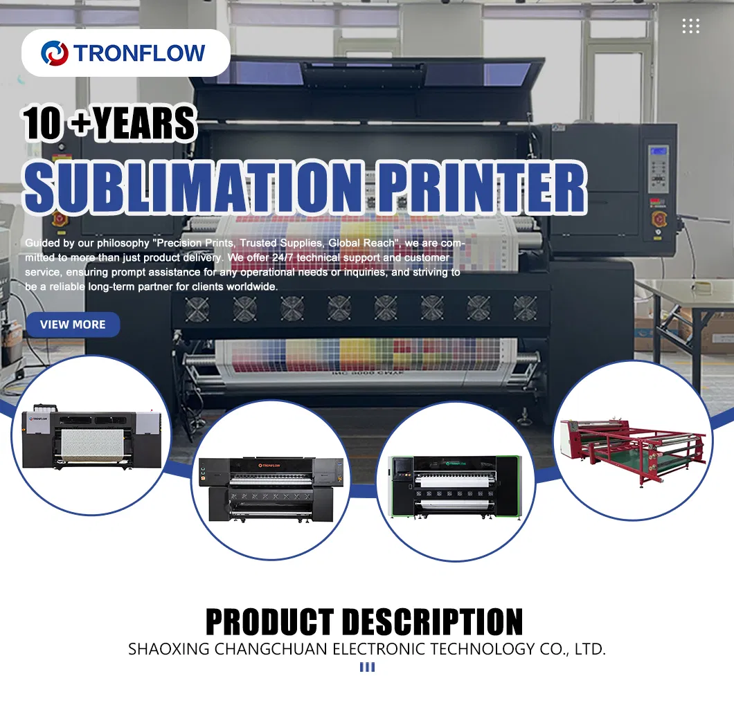 High-Speed Printing Device with 12 I3200 Print Heads for Sublimation