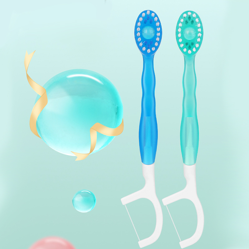 5 In 1 Disposable Mini Travel On The Go Toothbrushes With Toothpaste Tongue Scrapers Floss Pick For Hotel Or Travel