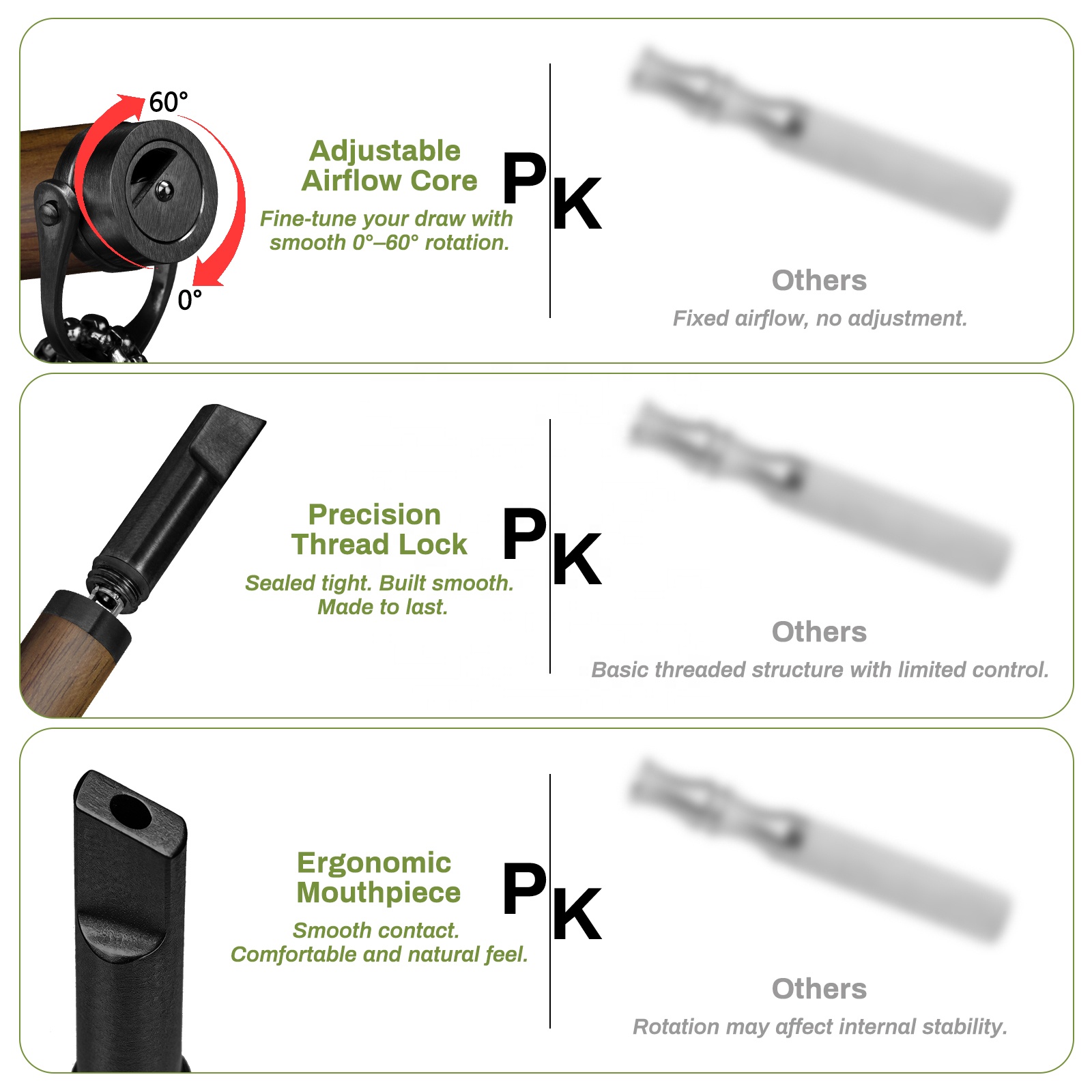 Custom Flavored Air Stainless Vaporless Smokeless Free-Nicotin Inhaler Quit Smoking Stick with Cores