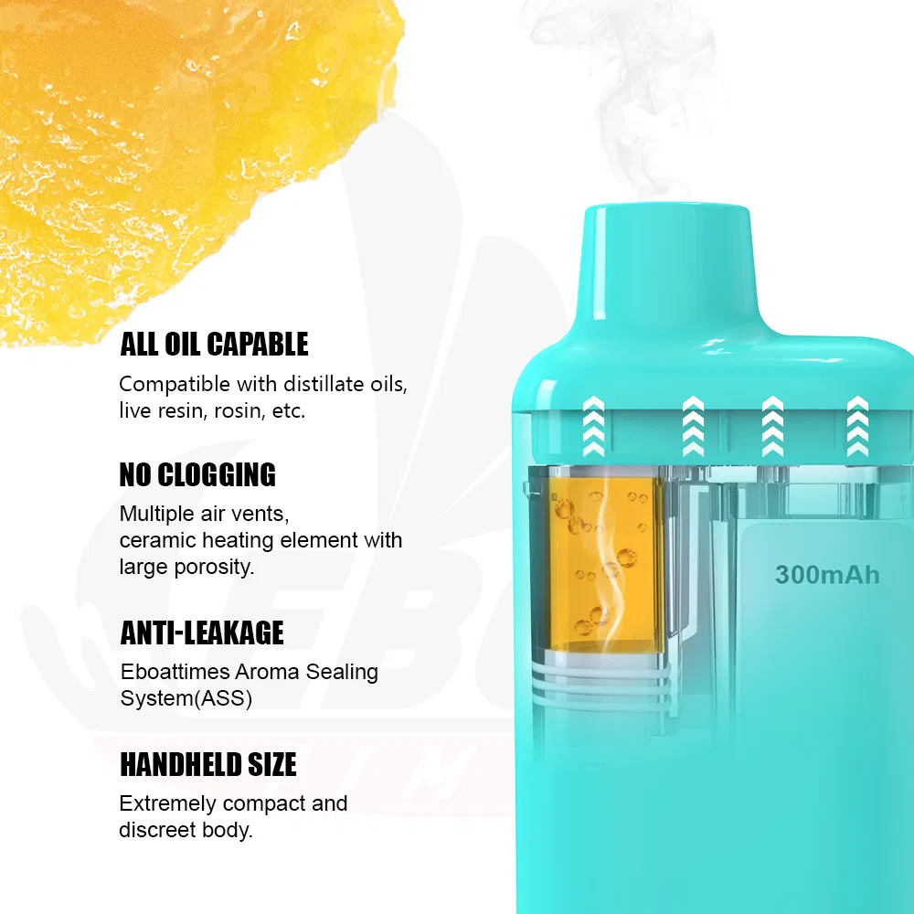 World 1st Compact Size Box-Shaped OEM Vape Brand Wholesale Custom Thick Oil Pods Vaping Device