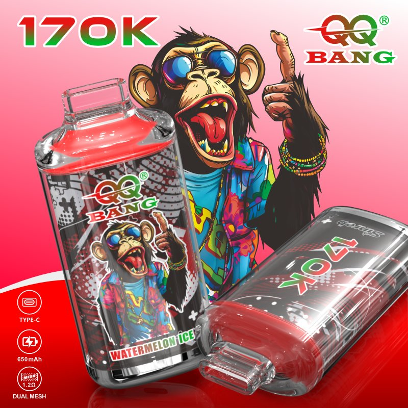 2026 New QQ Bang 170K Puff Rechargeable Disposable Vape Device with Crystal Design for EU Market Wholesale