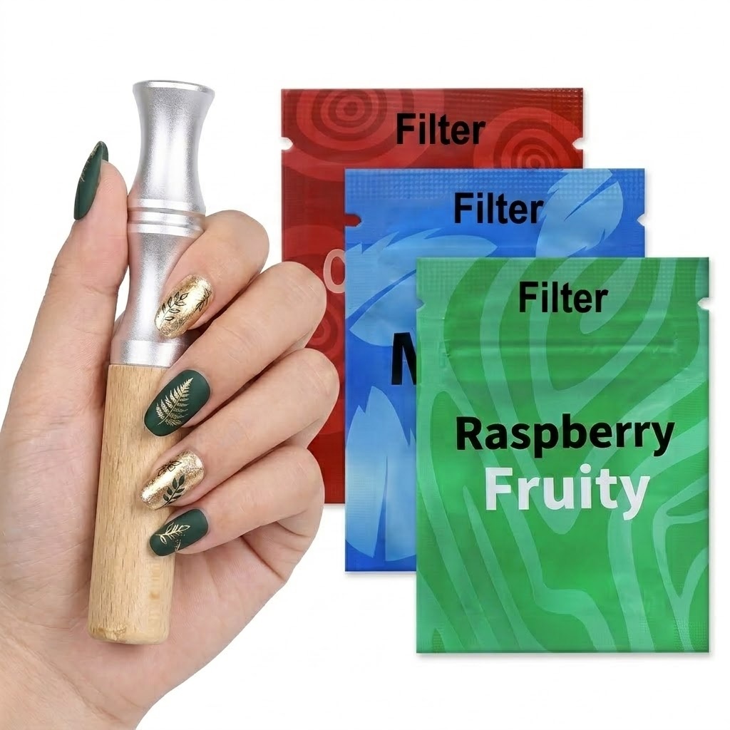 Direct Supplier air Flavor Inhaler Device Replaceable-Cigarette-Mouthpiece Wood Quit-Smoking Aromatherapy-assisted Inhaler Stick