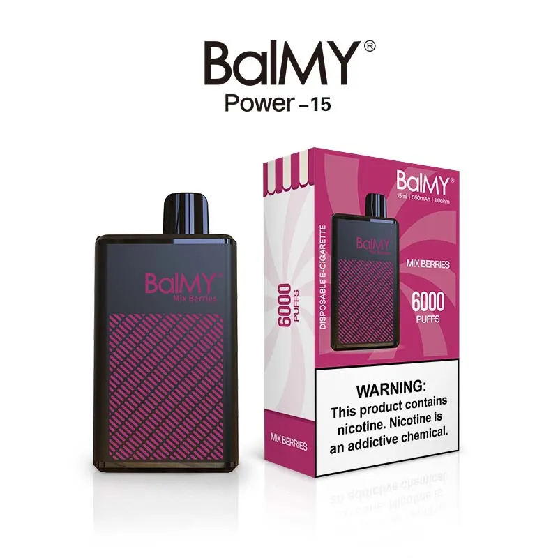 Premium Balmy Power 15 Disposable Pod Device - Detailed View 9