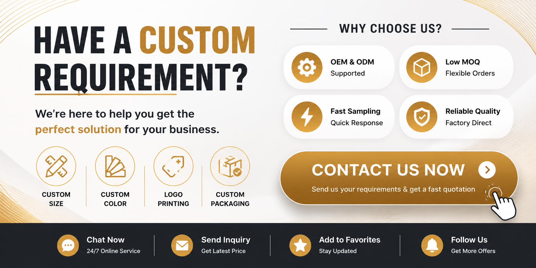 Product promotion banner