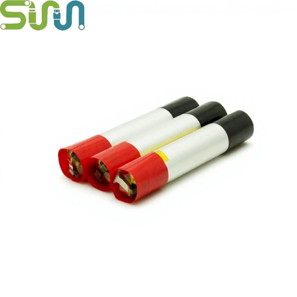 Customizable Cylindrical Polymer Lithium Battery SUM08400D-180mAh Suitable for E-cigarettes and Beauty Devices