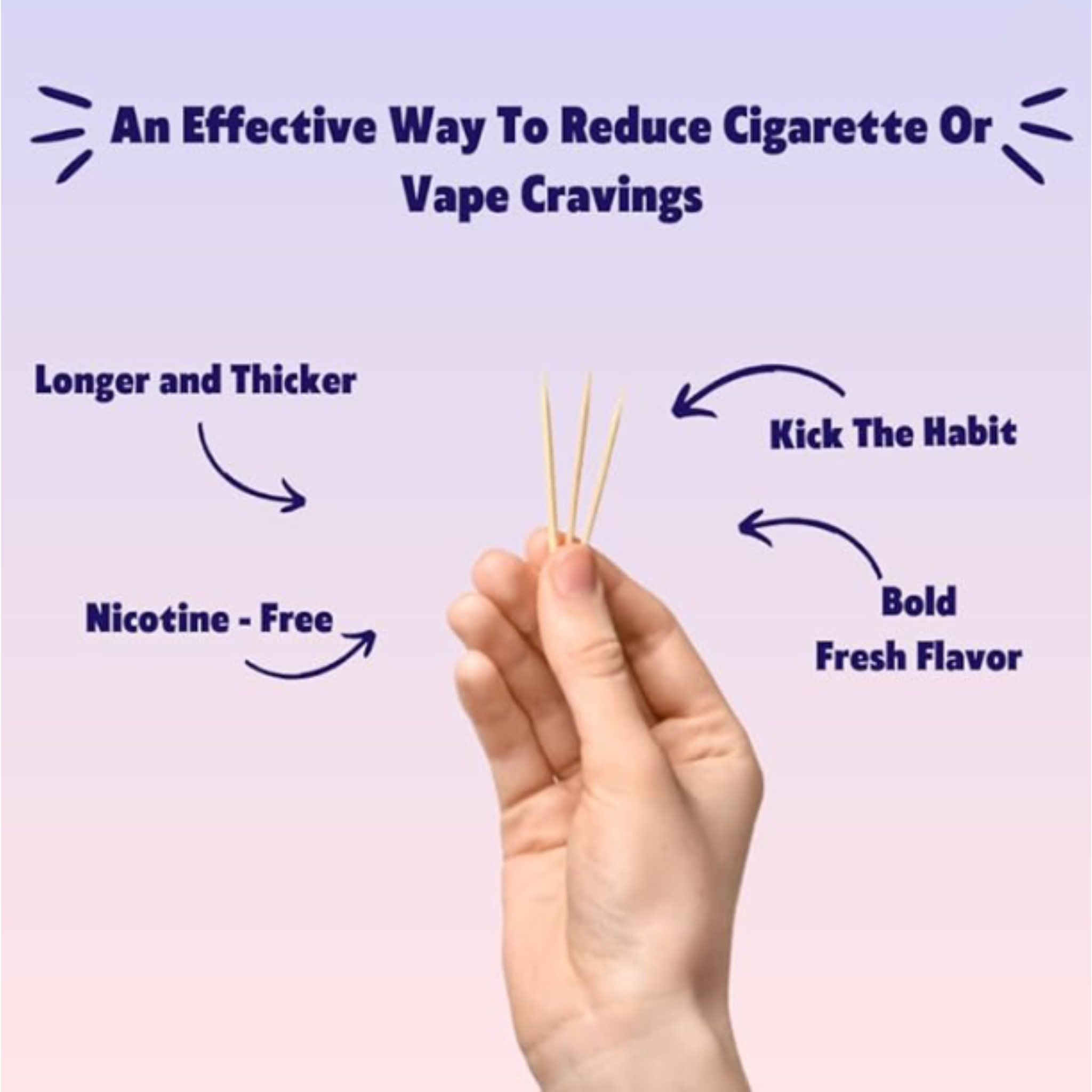 Peach Flavored ToothpicksFully Biodegradable, a Guilt-free Alternative to Plastic Toothpicks or Disposable Vapes.