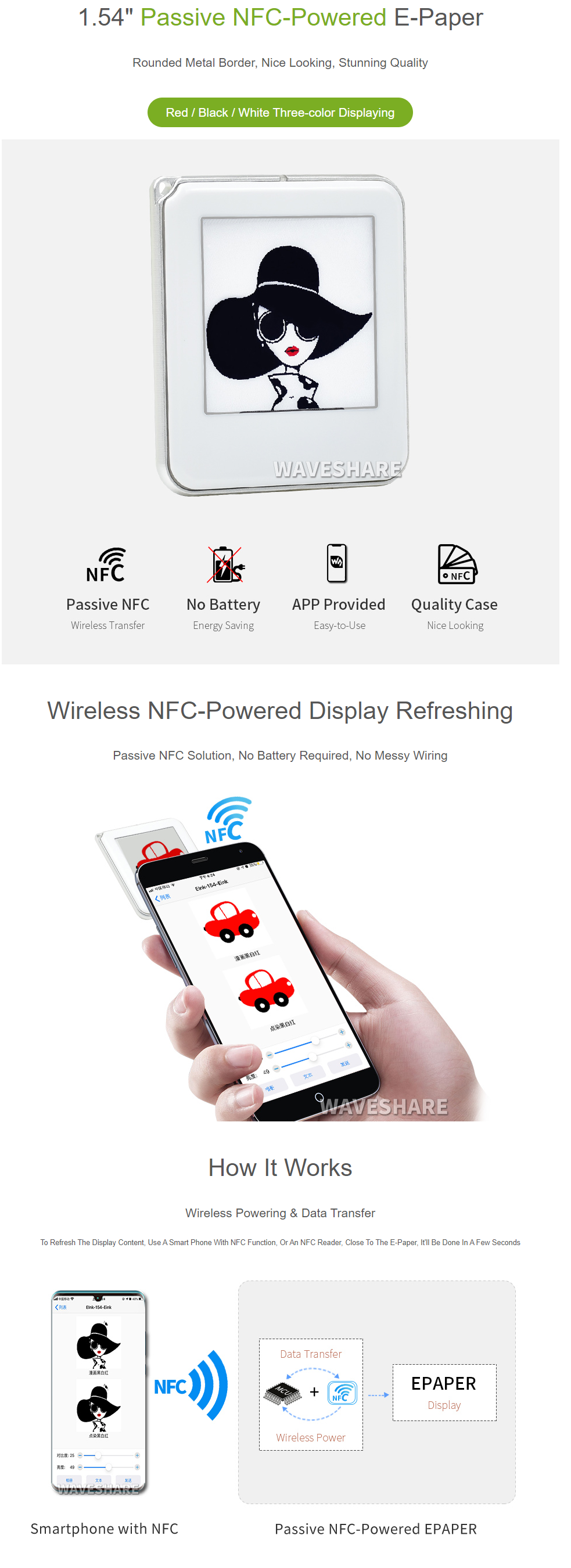 Passive NFC-Powered E-Paper