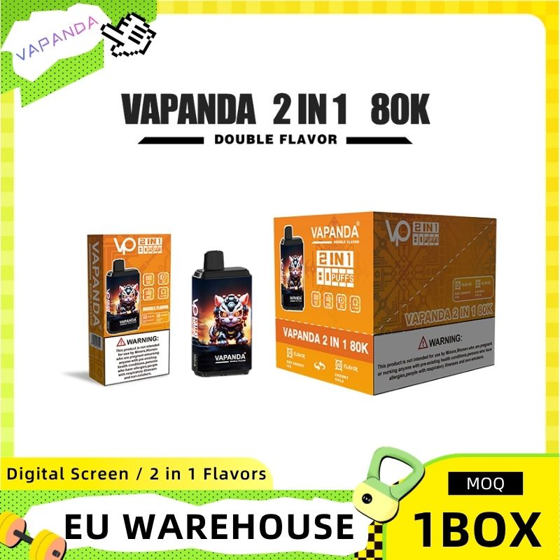 Vapanda 80K Puffs Vape Pen Disposable Electronic Cigarette Nicotine Salt Vape Device Professional Manufacture in Stock