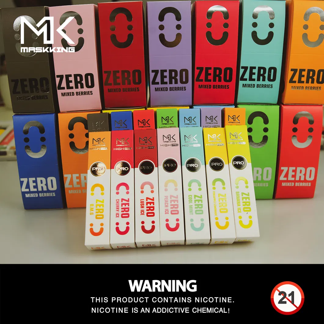 Zero Nicotine Disposable Vape Pen Maskking High PRO Zero