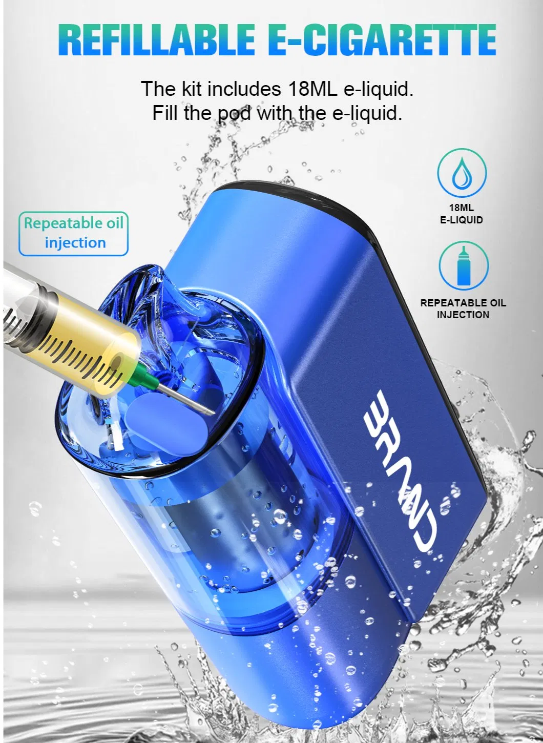 Innovative 2-in-1 Refillable Vape and Power Bank Device