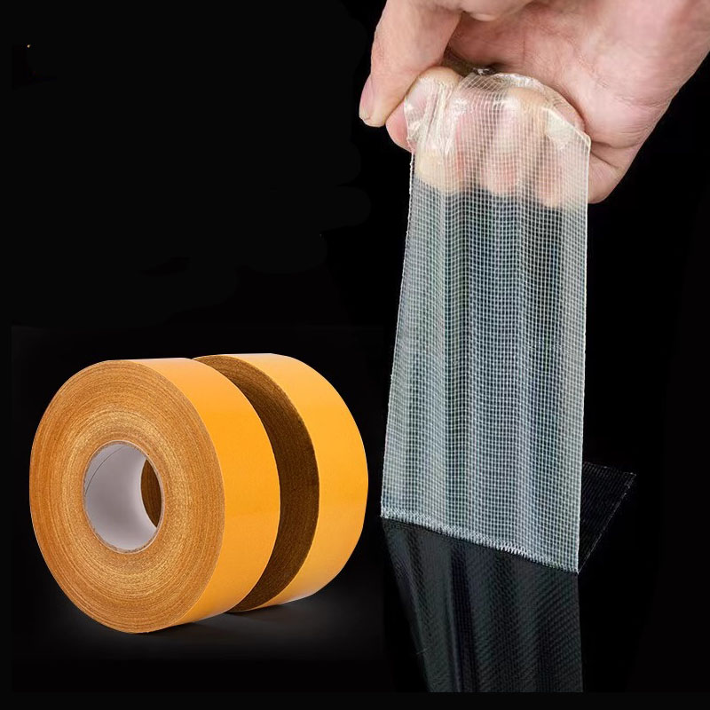 Double Sided Fabric Waterproof Easy-Tear Masking Adhesive Tape Heavy Duty