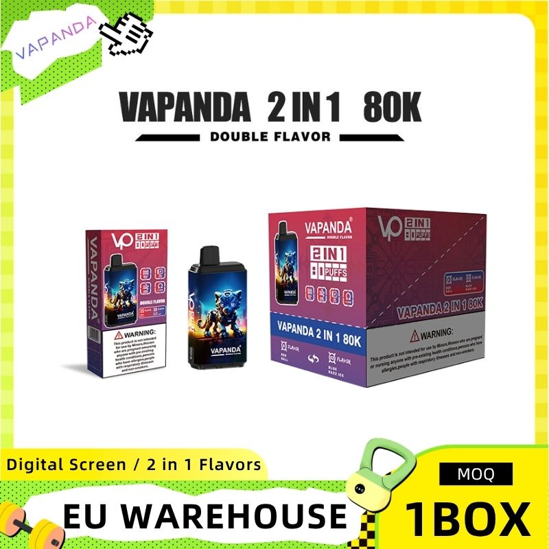 Vapanda 80K Puffs Vape Pen Disposable Electronic Cigarette Nicotine Salt Vape Device Professional Manufacture in Stock