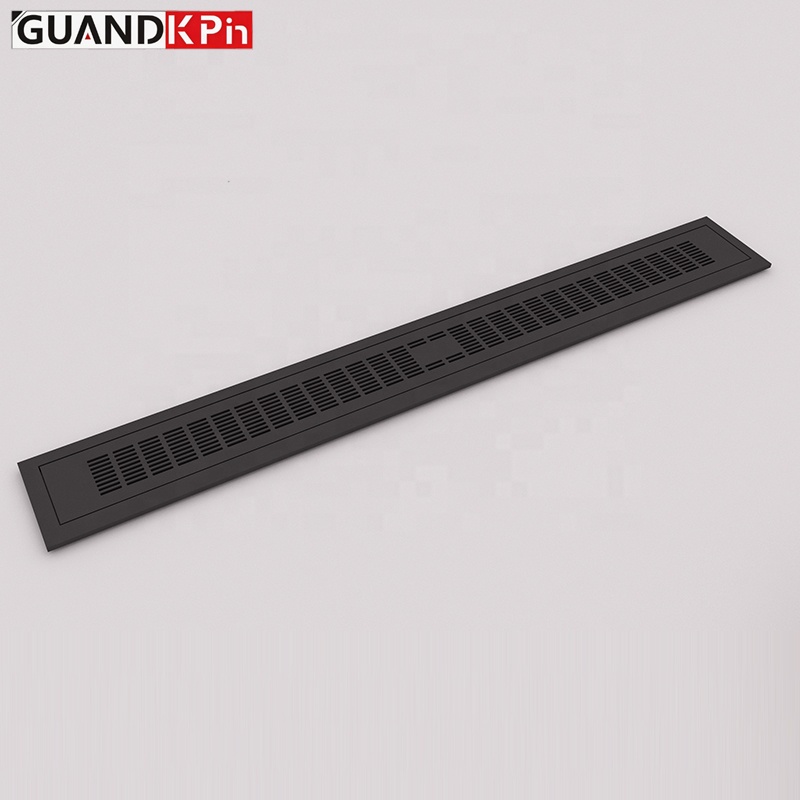 OEM Custom Size/Height Customizable Aluminum Floor Air Outlet Tuyere With Sub-Frame For Underfloor Fresh Air System