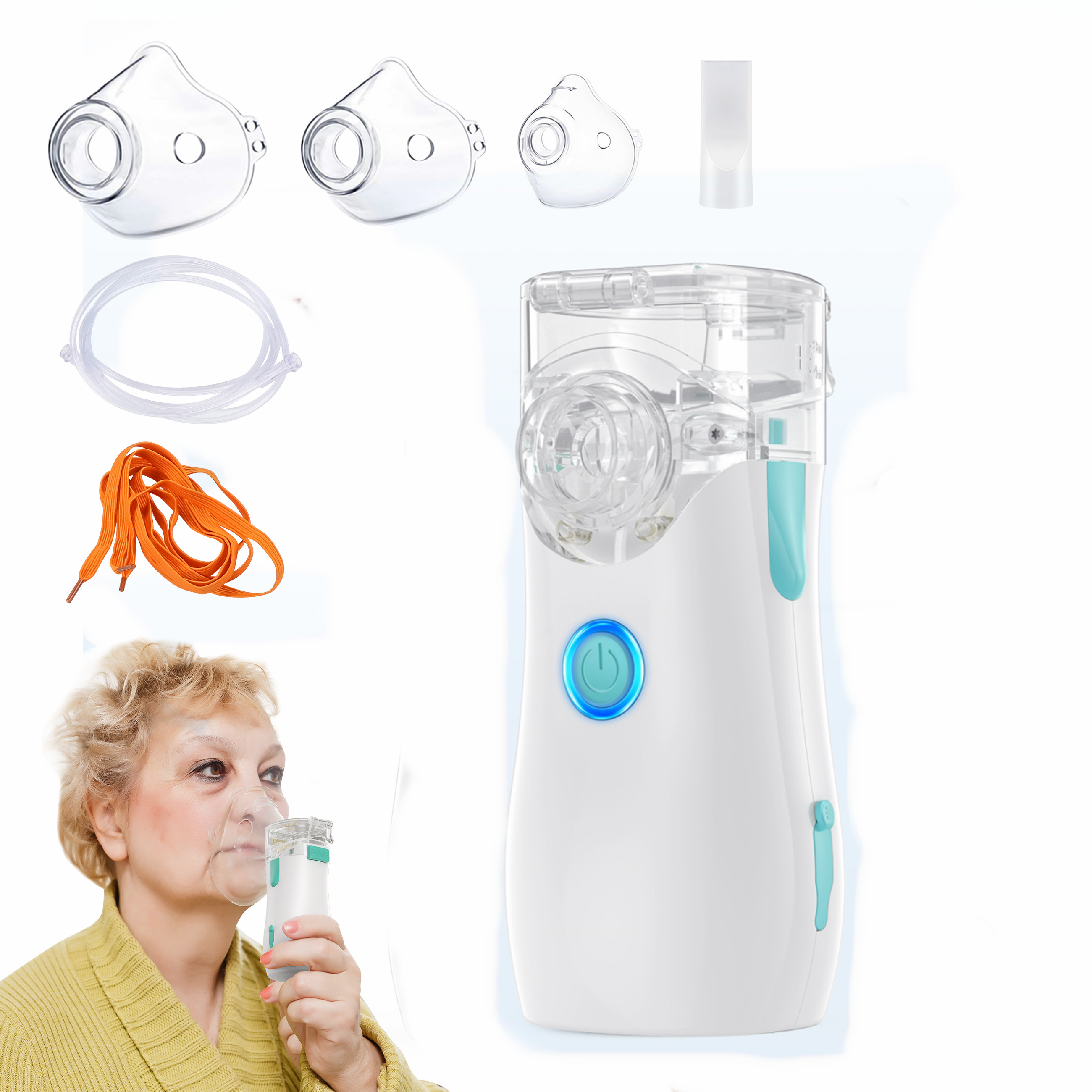 Portable Vaporizer Machine Self-Cleaning Removeable Battery Liquid Mesh Nebulizer