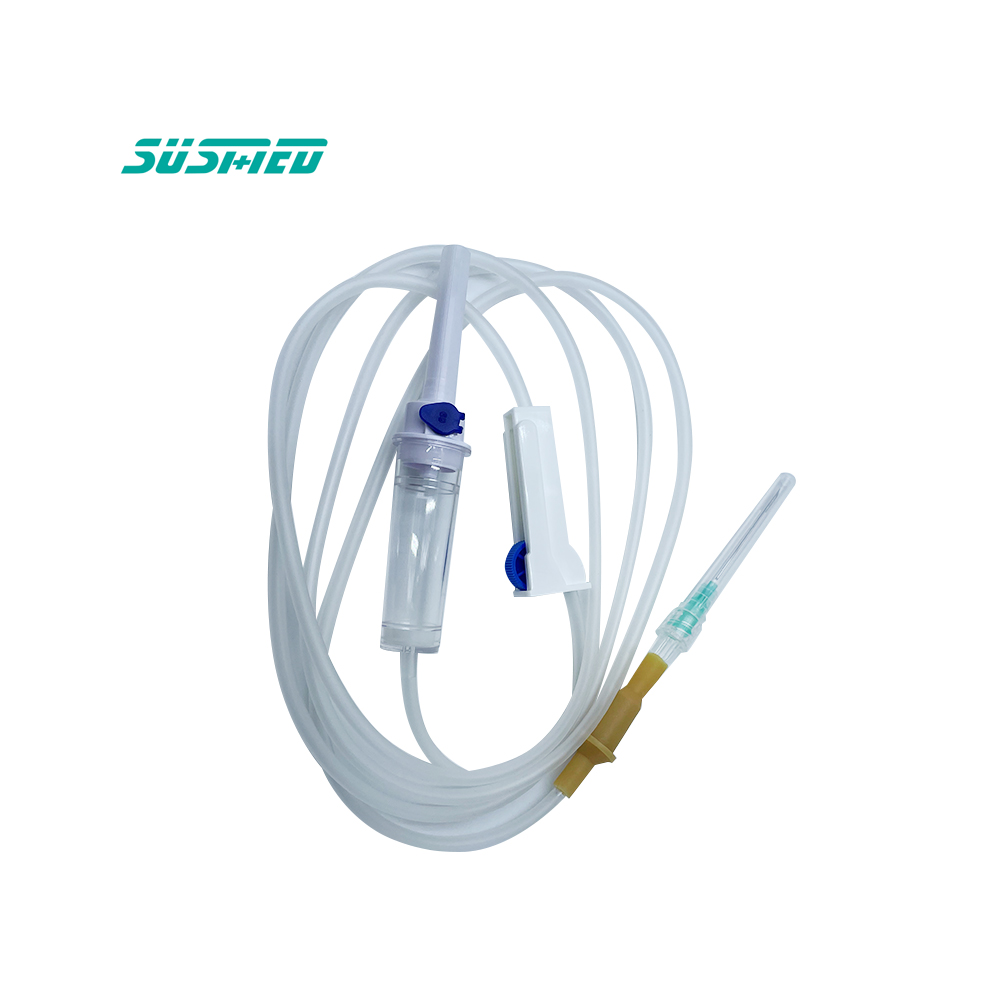 Medical Consumables Disposable Adjustable Precision Flow Control Infusion Set with Flow Regulator for Veterinary Use Non-Toxic