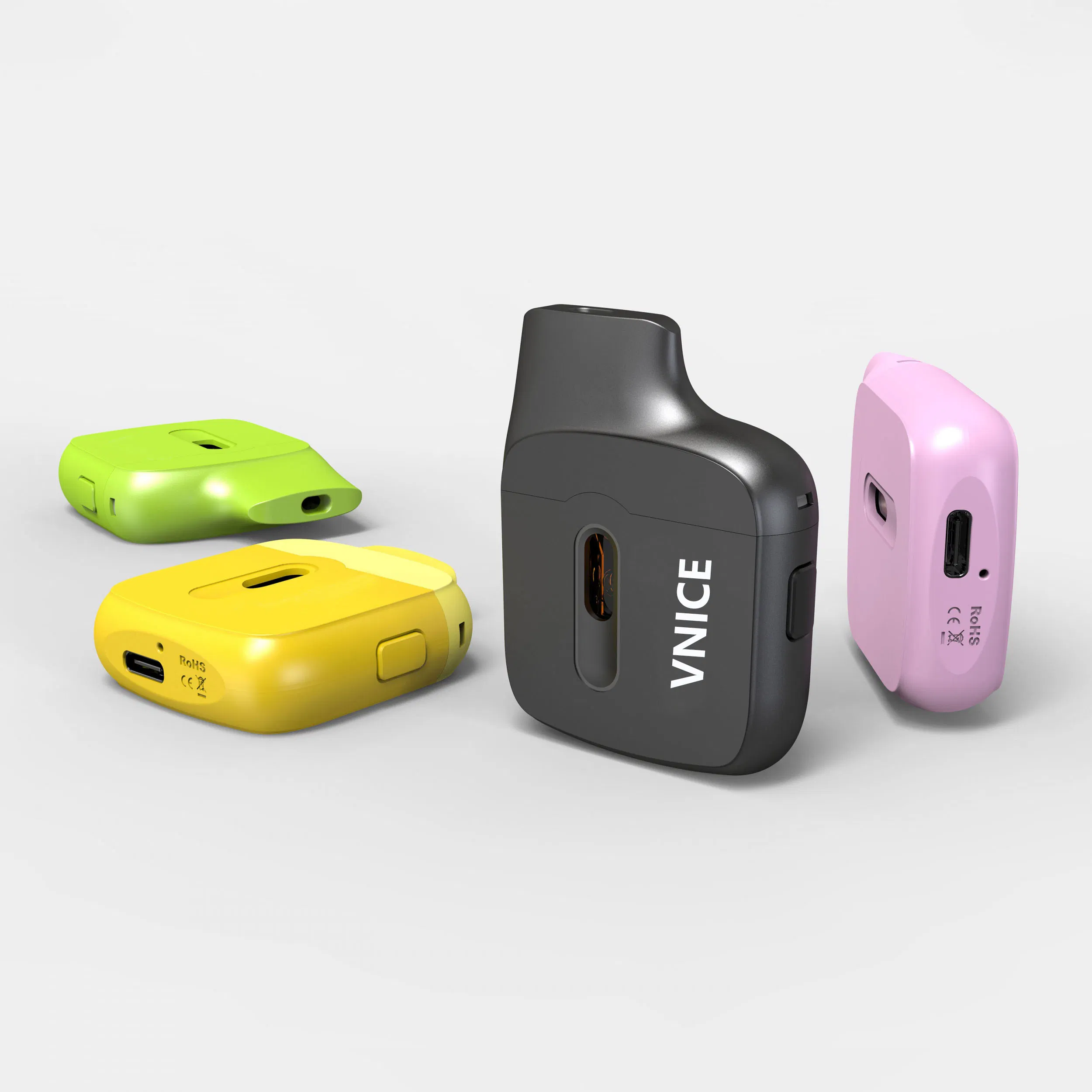 High Viscosity Thick Oil 1g Ceramic Coil Disposable Vape Wickless Empty Mini Portable Box Cartridge Clog-Free Rosin / Distillate Device