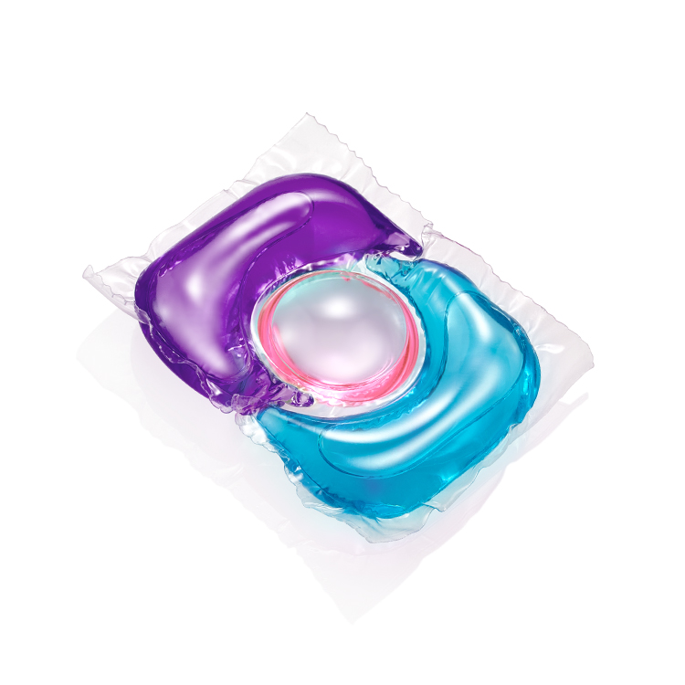 Customized Formula Eco-friendly Biodegradable Liquid Laundry Cleaning Detergent Pods Container