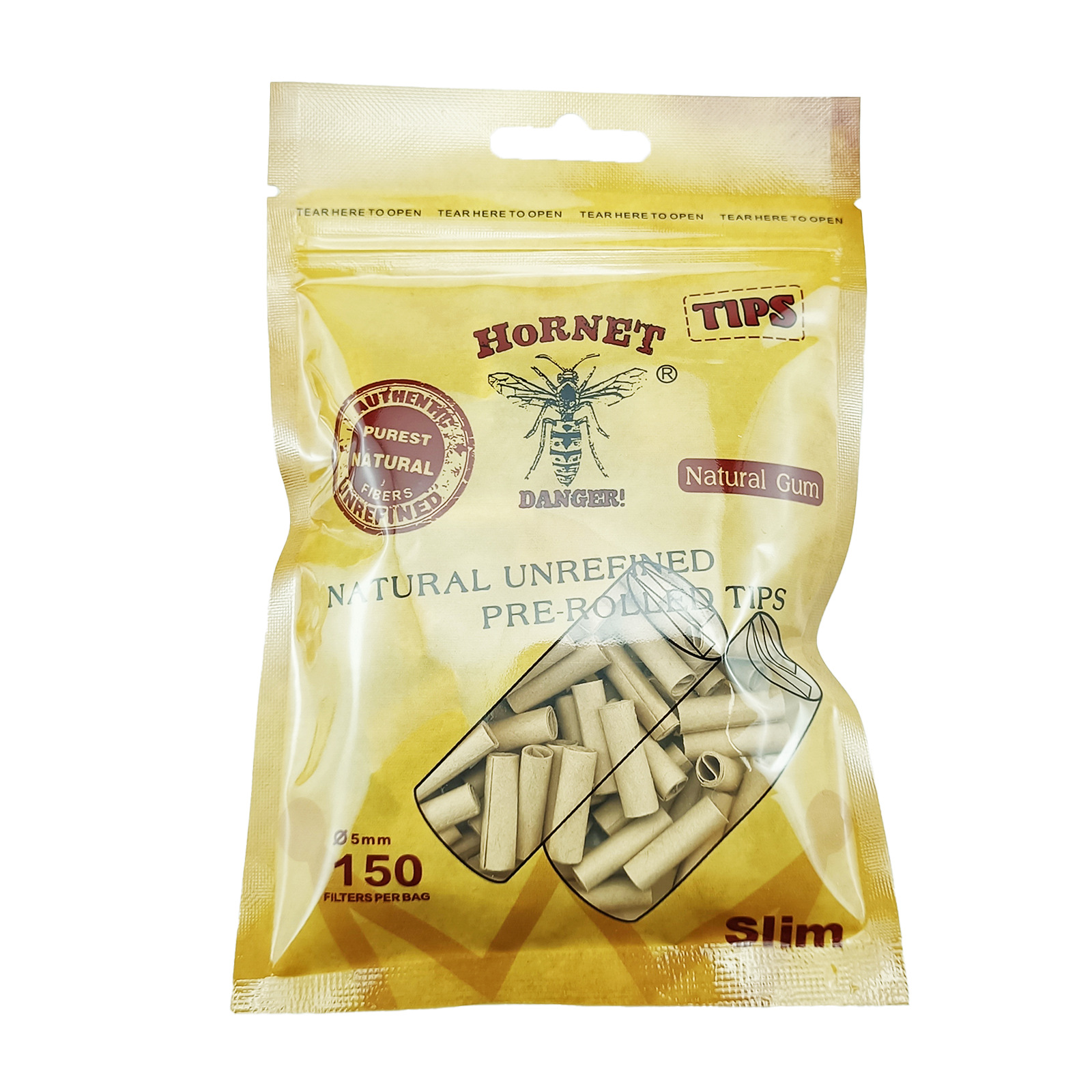 Bestselling 5/6/7mm Disposable Brown and White Filter Paper Cigarette Holders 100/150 Pieces Per Bag