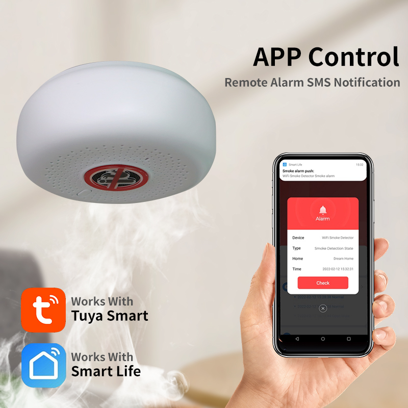 Smart Home Security System Pm2.5 Vaping Detectors Vapes Cigarette Smoking Detector for School