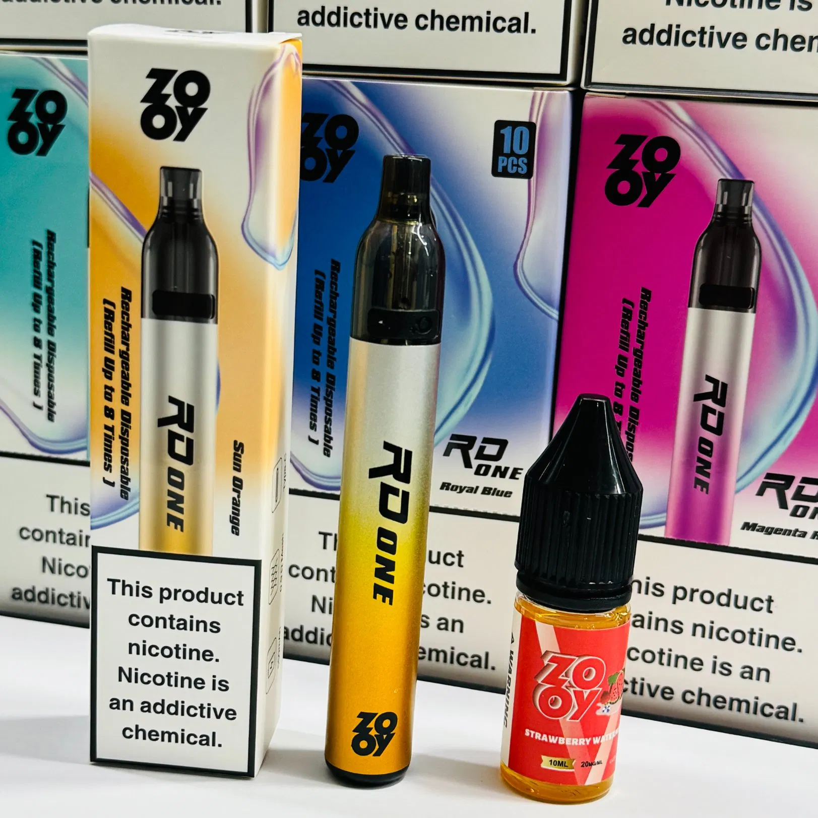 Zooy Best Seller E-Cigarette Device PC Vape Empty Vape 1ml 2ml Liquid E Cigarettes Pure Nicotine Salt Nic 30ml 50mg 60mg Disposable Cig Wholesale Market Germany