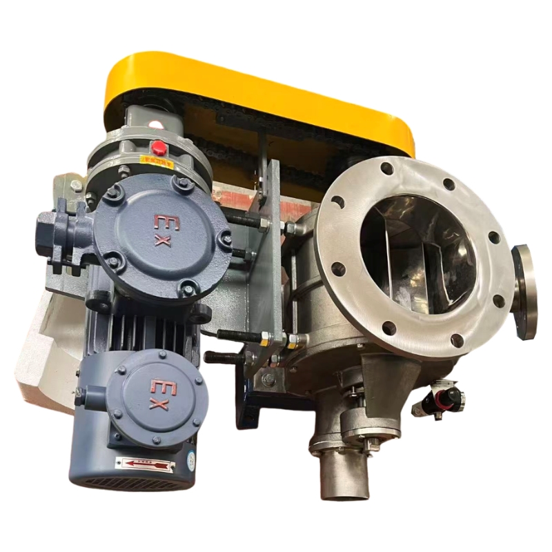 VCF Pneumatic Conveying Rotary Airlock Valve Stainless Steel Wind Feed Rotary Feeder For Positive Pressure Pneumatic Transport