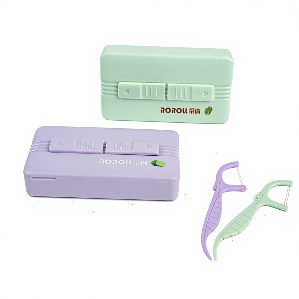 Eco-Friendly Mint Floss Case Small Portable Teeth Flosser Picks for Oral Care Travel Dental Floss Box